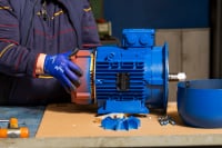 Assemblaggio della servoventilazione CMS su motore industriale